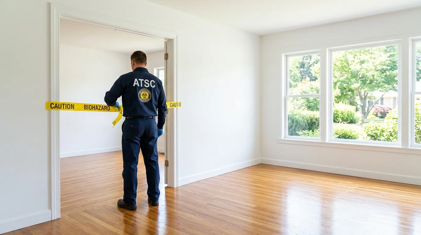 Certified biohazard cleanup crew performing Crime Scene Cleanup in Coppell